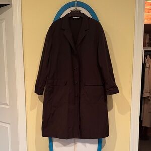 The Row Plum Trench Coat